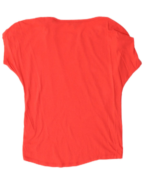 Armani Exchange Blusa holgada para mujer UK 6 XS Algodón rojo
