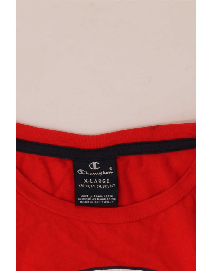 Champion Camiseta sin mangas gráfica para niños 13-14 años XL Rojo