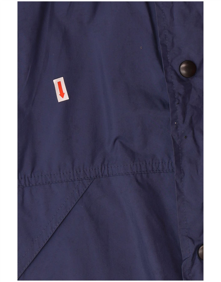 UMBRO Chaqueta impermeable holgada con capucha para hombre UK 38 Medium Azul marino