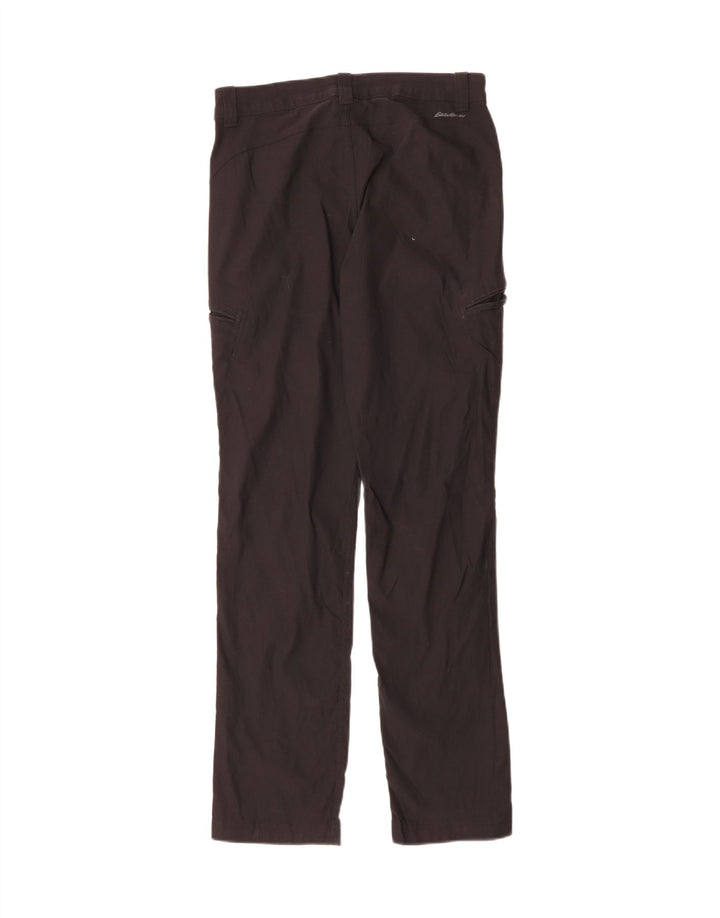 Eddie Bauer Pantalones cargo rectos para mujer US 4 Small W30 L31 Black Sports