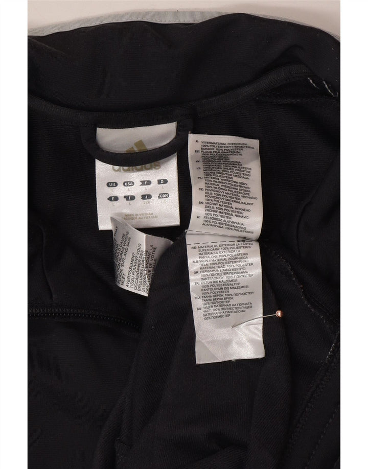 ADIDAS Hombre Chándal Top Chaqueta Grande Gris Colorblock Poliéster