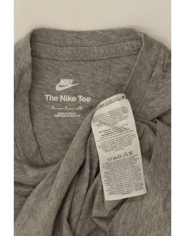 Nike - Camiseta para hombre, talla pequeña, algodón moteado gris