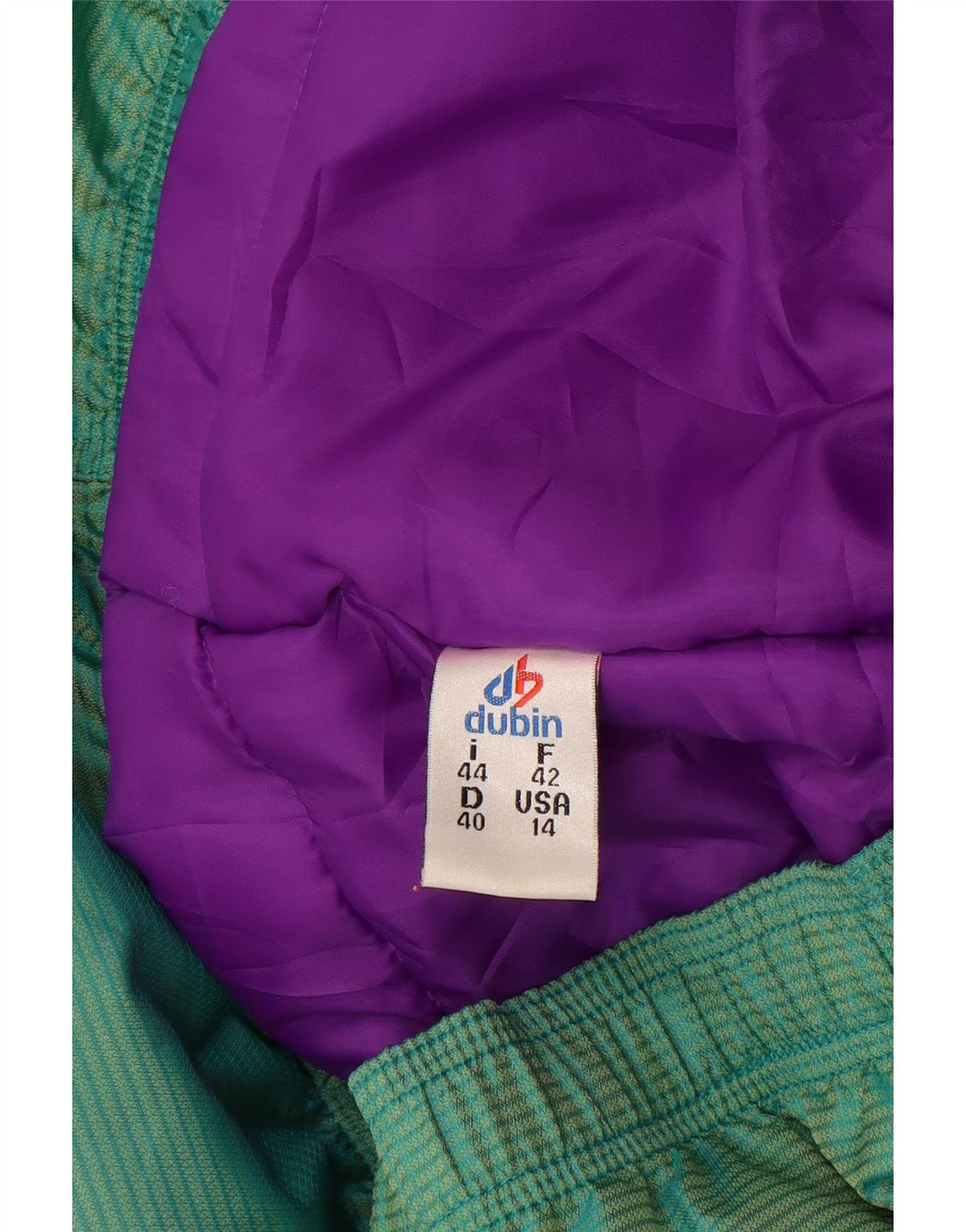Chaqueta de esquí extragrande para mujer Dubin IT 44 Nylon color block verde medio