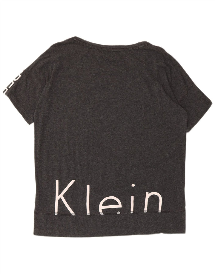 Calvin Klein Camiseta gráfica de rendimiento para mujer UK 44 Gris medio