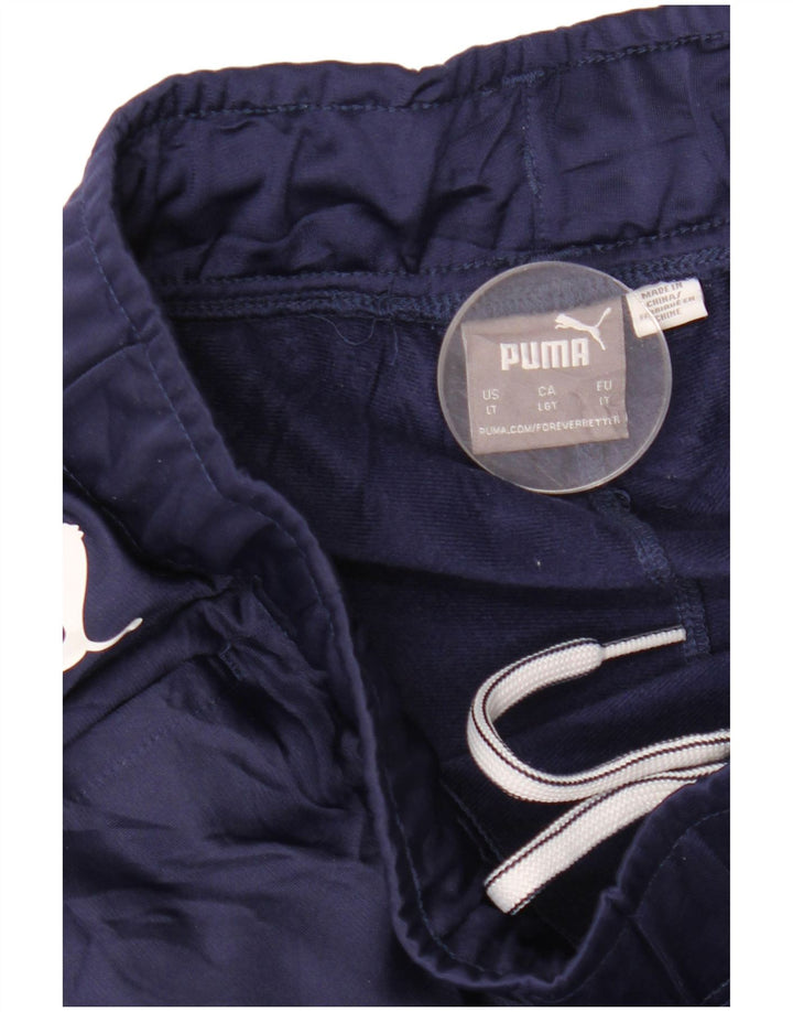 Puma Pantalones De Chándal Para Hombre Large Azul Marino Colorblock
