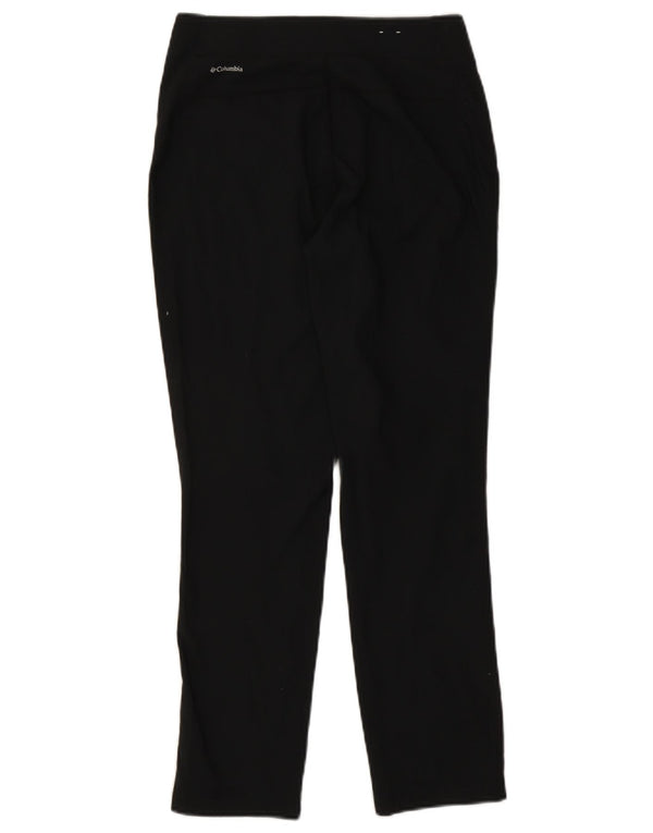 Columbia Pantalones Casuales Delgados para Mujer Pequeños W27 L27 Poliéster Negro