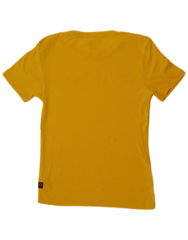 G-Star - Camiseta gráfica para hombre, talla grande, algodón amarillo