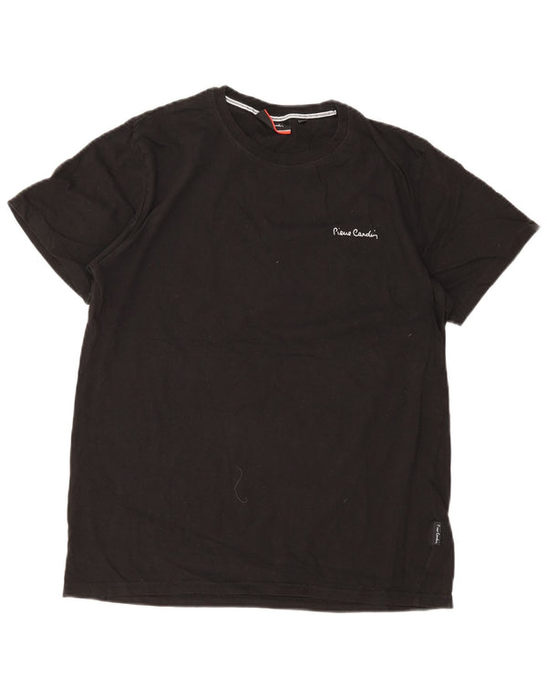 Pierre Cardin Camiseta Hombre Top Medium Negro Algodón