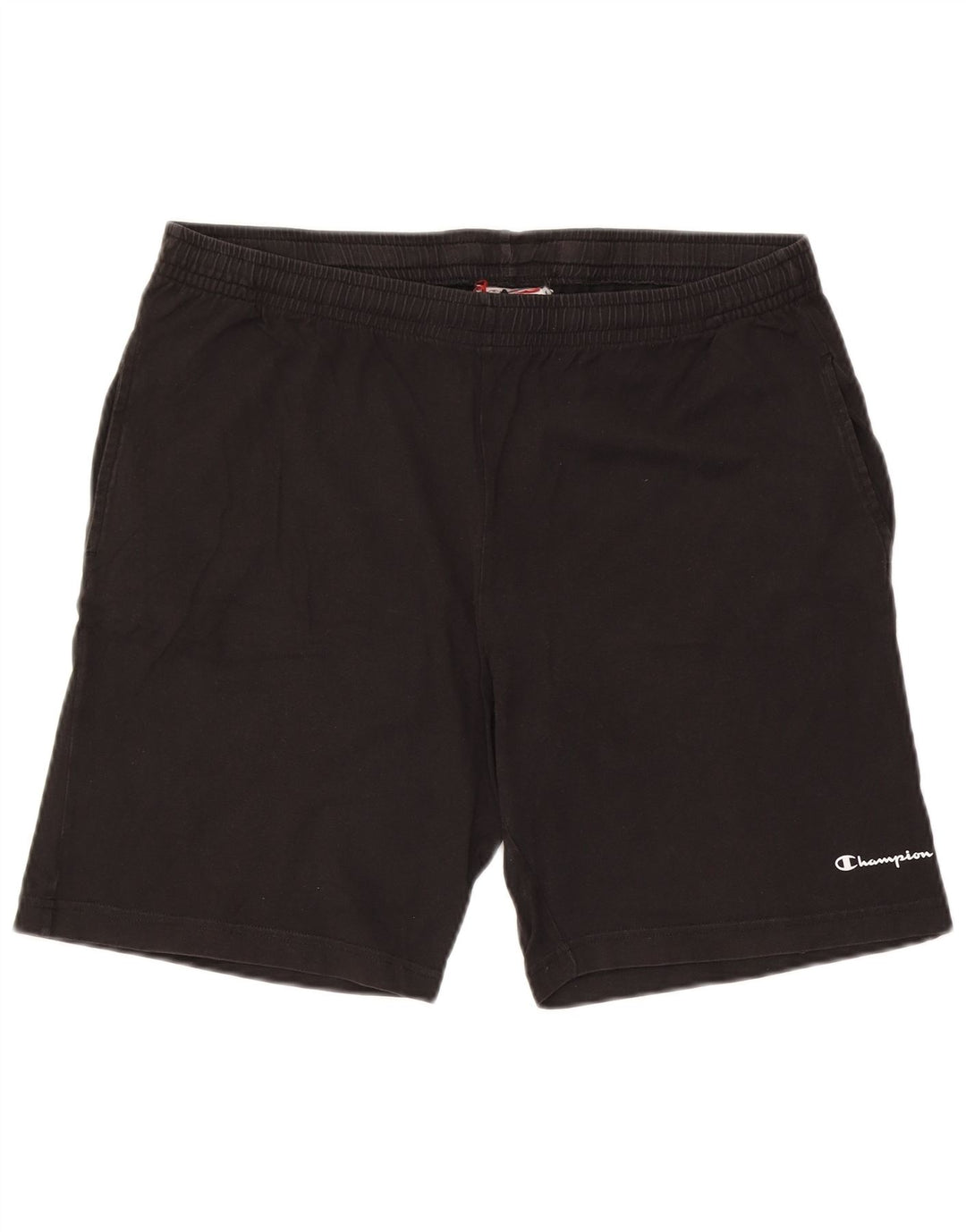 Champion - Pantalones cortos deportivos para hombre, talla grande, color negro