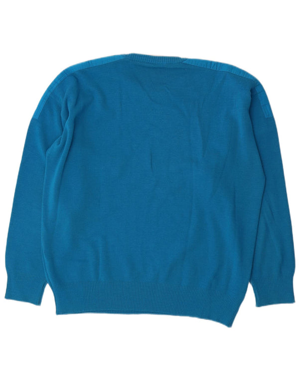 Navigare Jersey de cuello redondo para hombre IT 50/52 XL Lana azul
