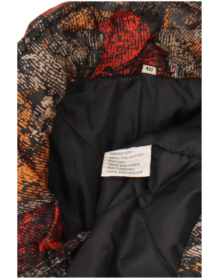 Chaqueta de esquí vintage para mujer EU 40 Poliéster floral multicolor medio