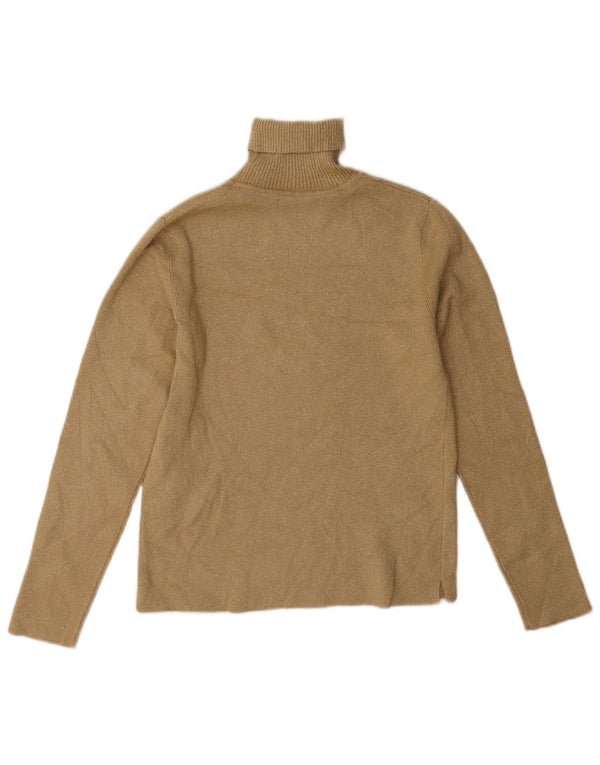 Zara Jersey Niña Cuello Vuelto 11-12 Años Viscosa Beige