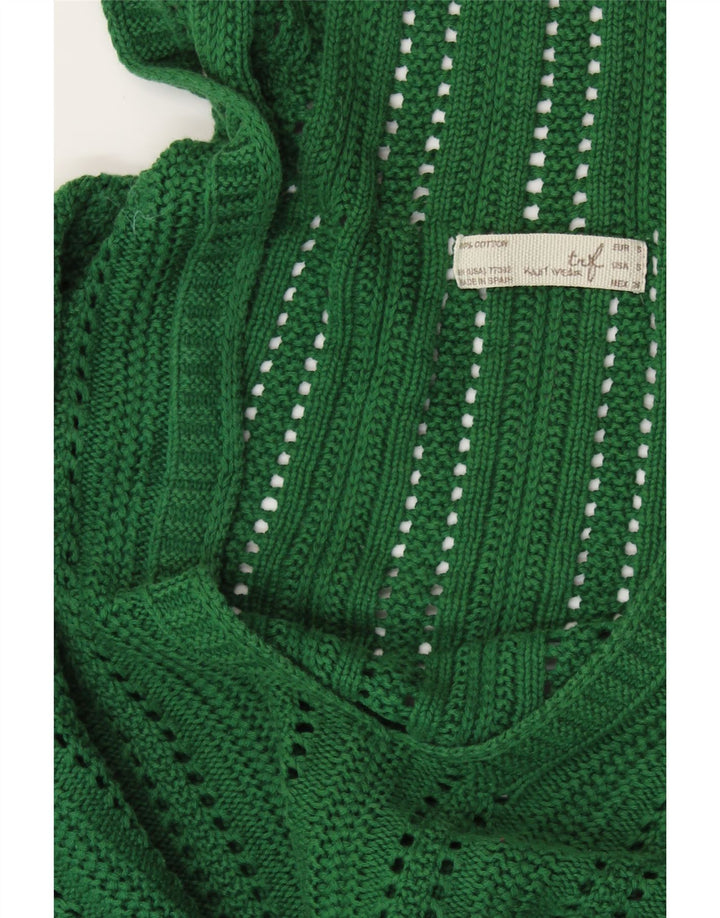 ZARA Jersey con capucha para mujer UK 10 Small Algodón verde