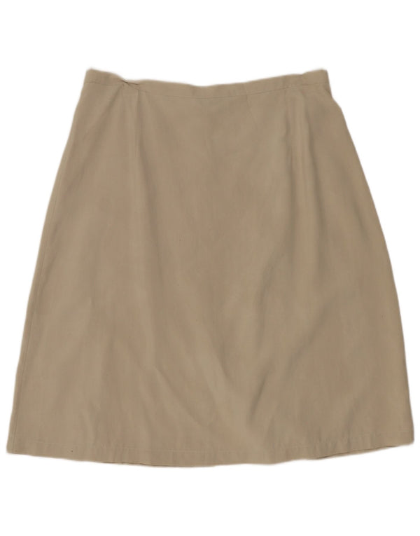 Blunauta Falda Acampanada para Mujer IT 40 Small W28 Seda Beige