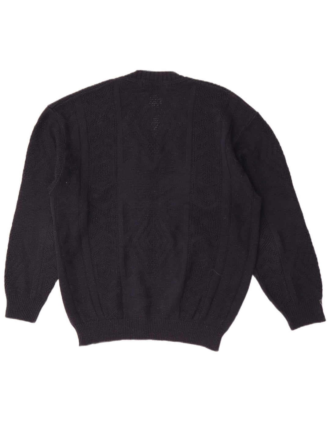 Marks & Spencer Suéter con cuello en V para hombre Acrílico azul marino mediano