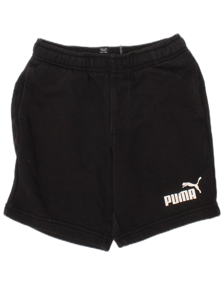 PUMA Pantalones cortos deportivos para niño 5-6 años Algodón negro