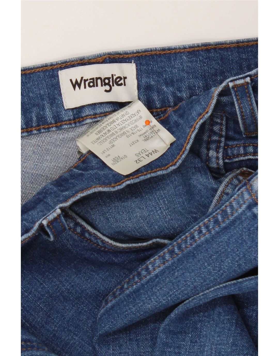 Wrangler Vaqueros rectos Texas para hombre W44 L32 Algodón azul
