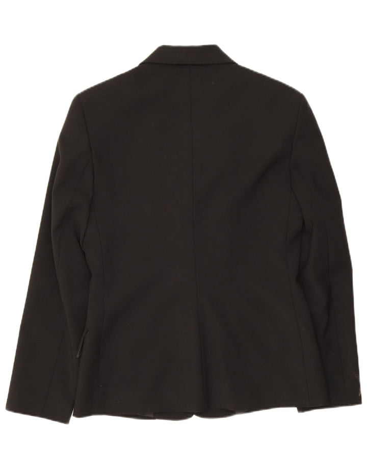 Benetton Blazer De 3 Botones IT 42 Medium Negro Poliéster