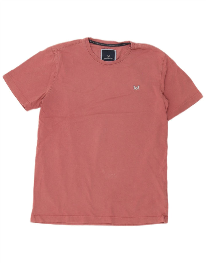 Crew Clothing Camiseta para hombre Top Algodón rosa medio