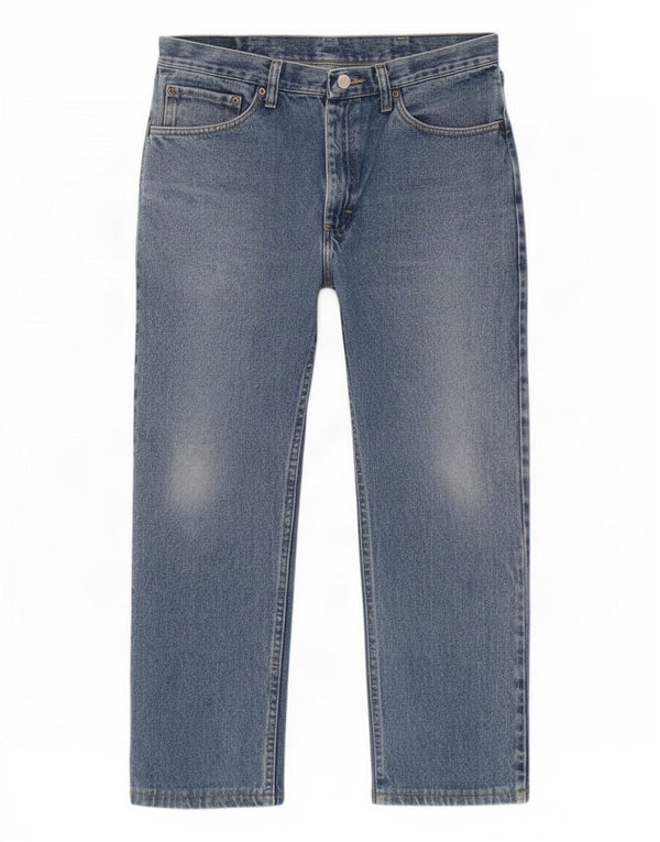 Wrangler Vaqueros rectos de corte regular para hombre W34 L29 Algodón azul