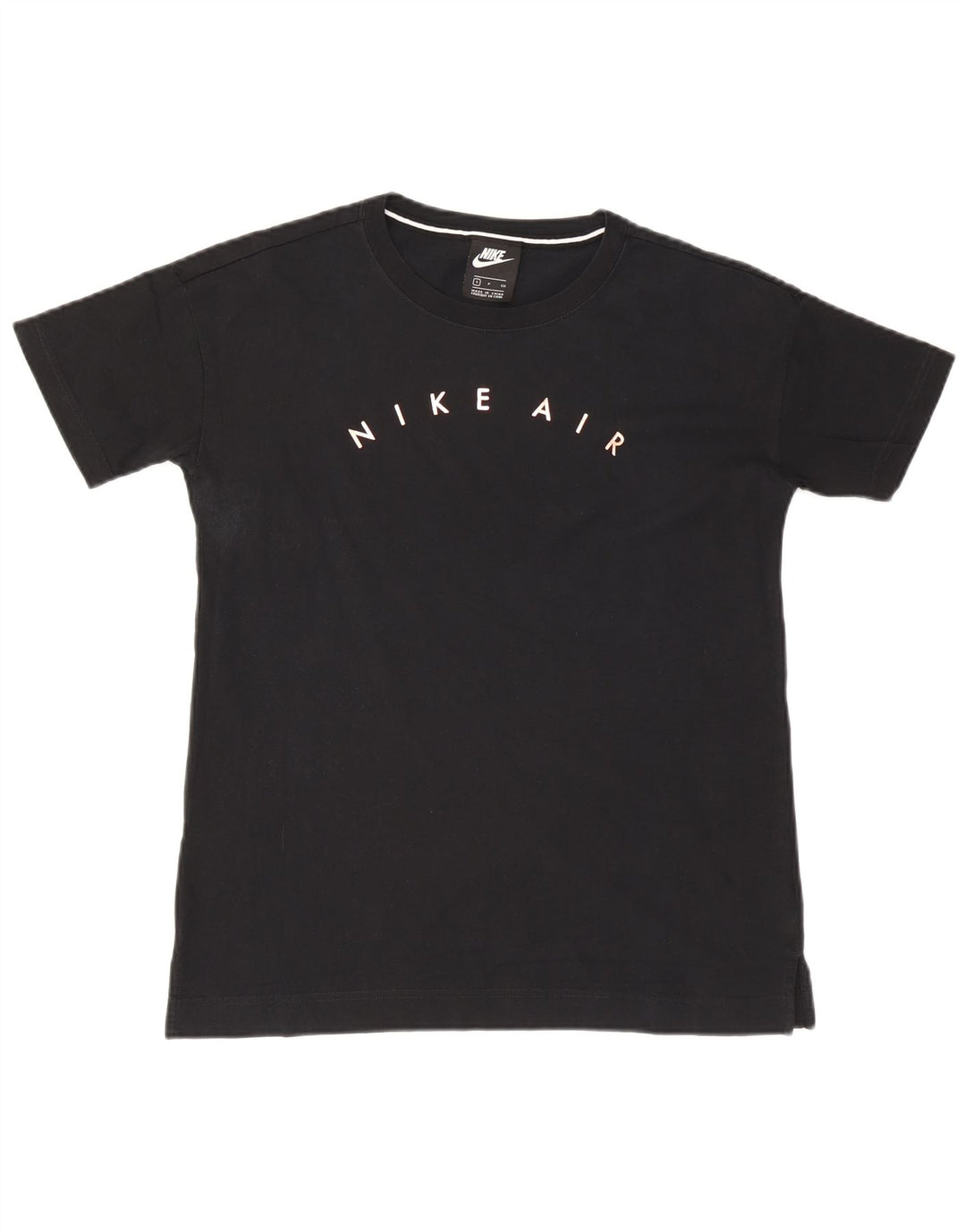 Nike Mens Air Graphic Camiseta Top Pequeño Negro