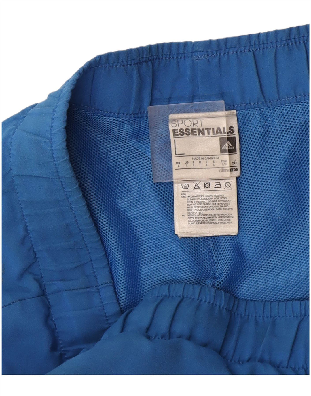 Adidas Mens Climalite Sport Shorts Grande Azul Poliéster