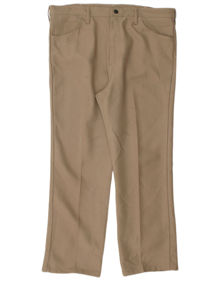 WRANGLER Pantalón de traje recto para hombre W38 L30 Poliéster beige