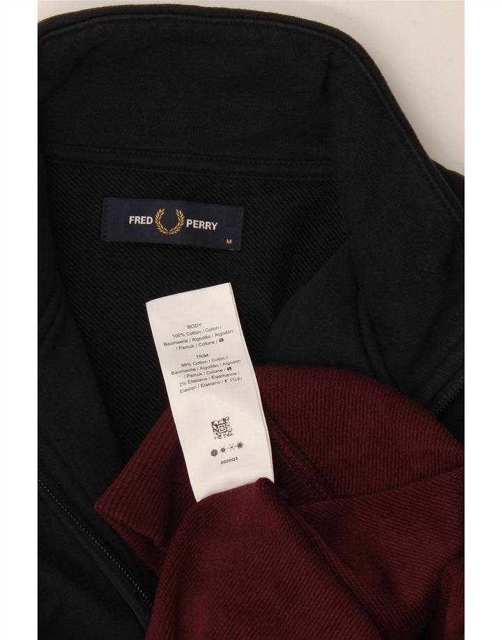 Fred Perry Sudadera Con Cremallera Y Cuello De Hombre Jumper Medium Multicolor Colorblock