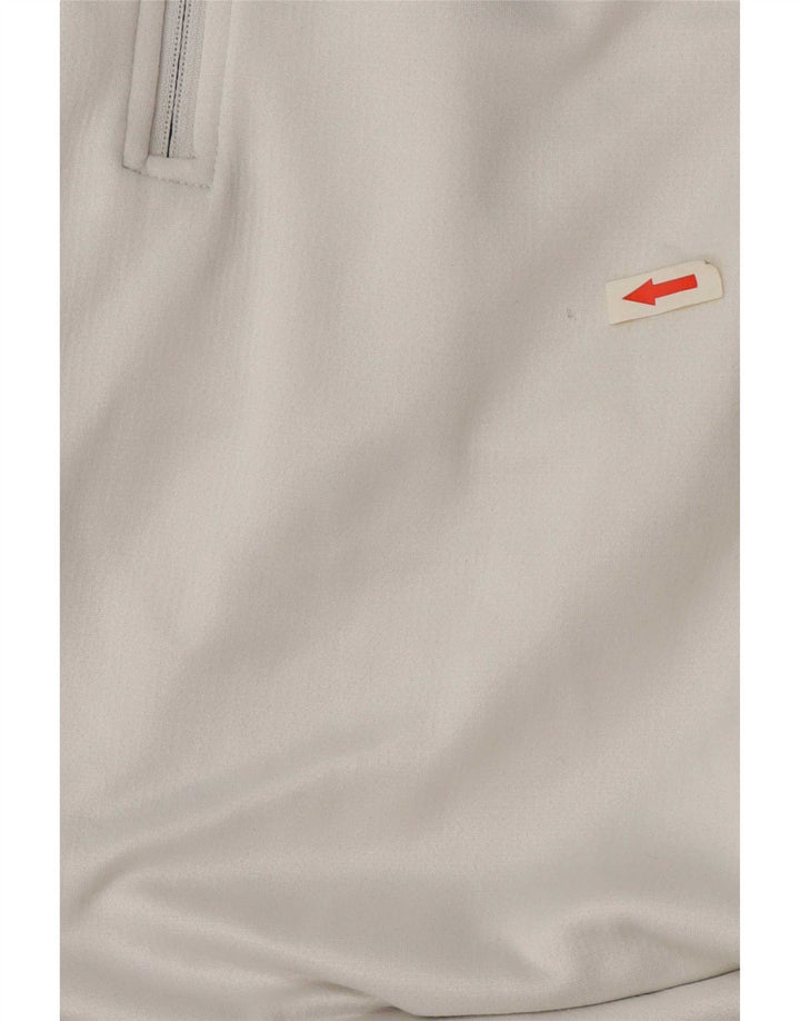 Adidas Hombre Zip Neck Jersey Chándal Top XL Poliéster Blanco