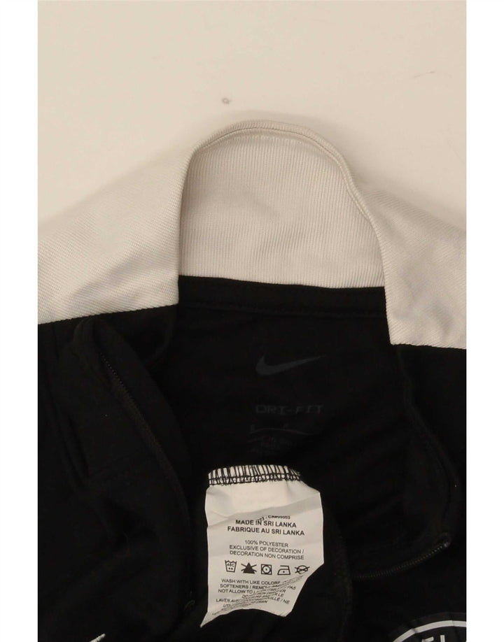 Nike - Chándal con gráfico y cremallera en el cuello para hombre, talla pequeña, color negro