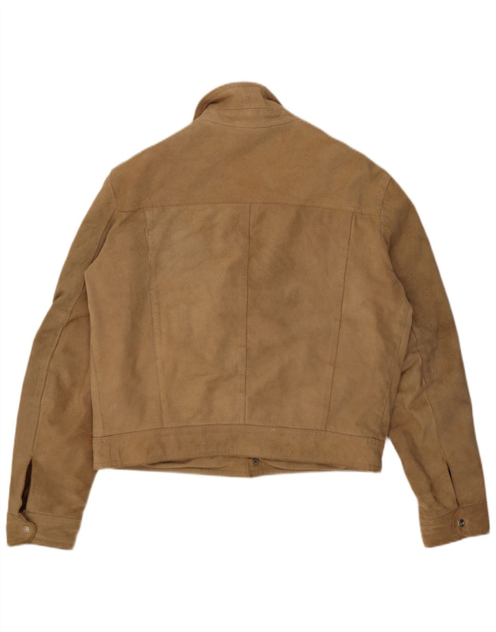 Terranova Chaqueta Bomber de Ante para Hombre UK 40 Large Beige