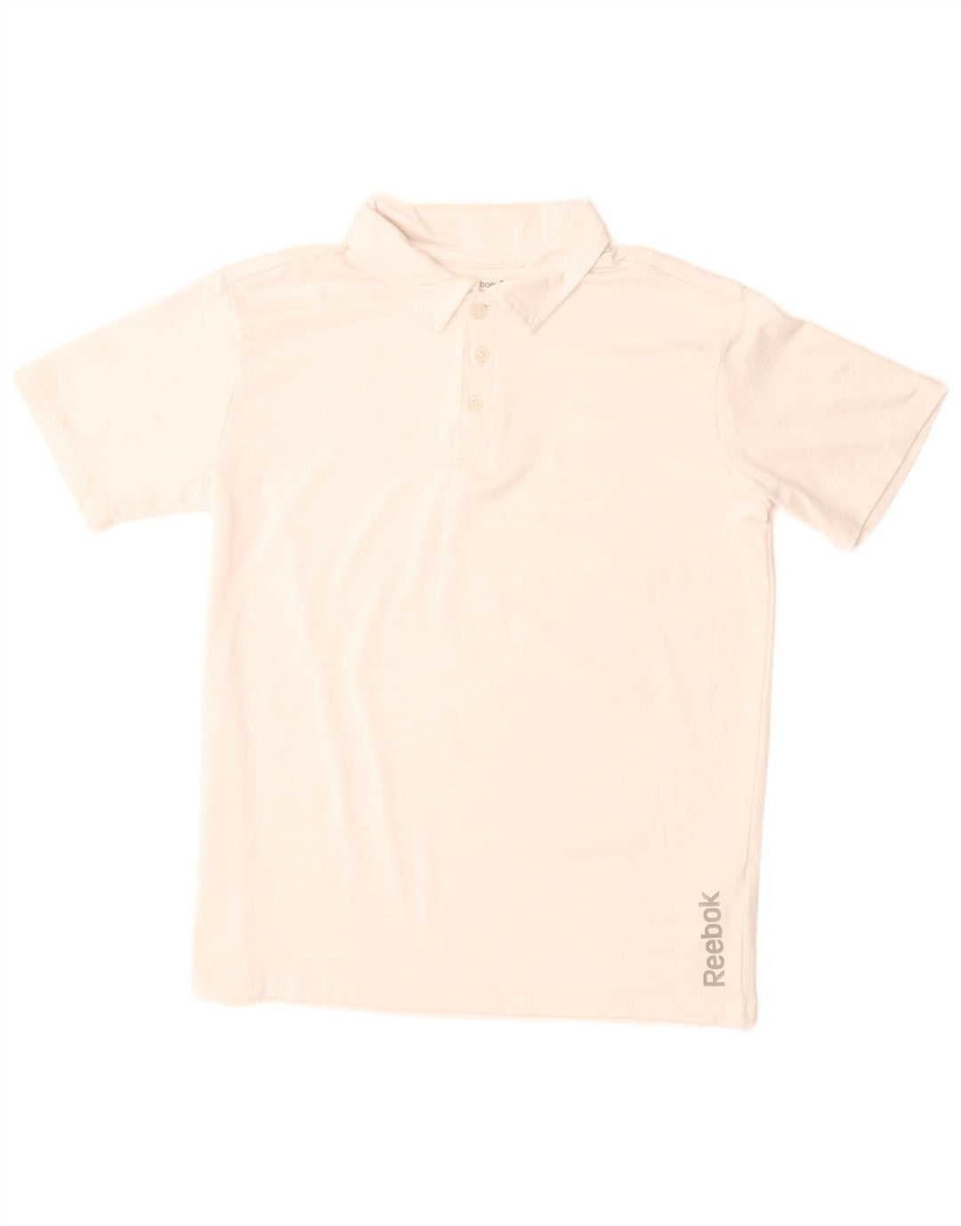 Reebok Polo para niño 14-15 años Grande Blanco Poliéster
