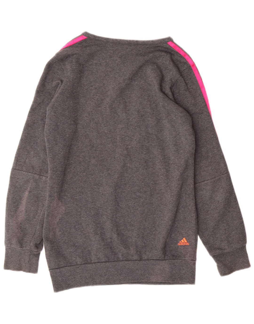 ADIDAS Sudadera estampada para niña 11-12 años Algodón gris