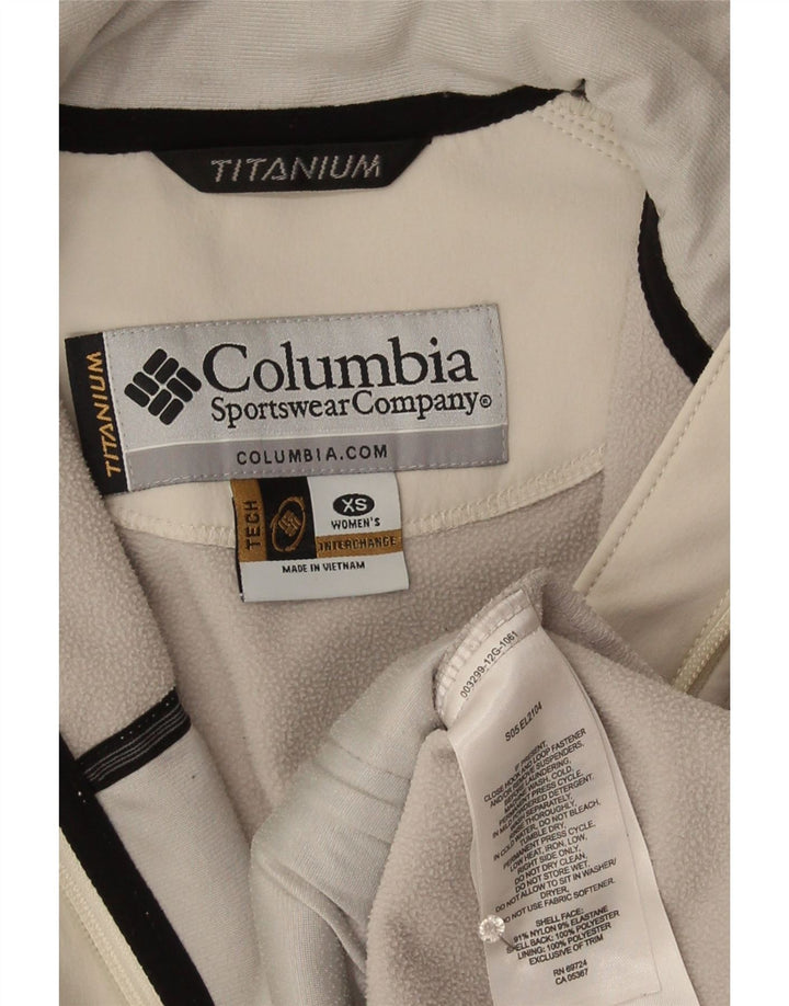 Columbia Chaqueta cortavientos de titanio para mujer UK 6 XS Nylon gris