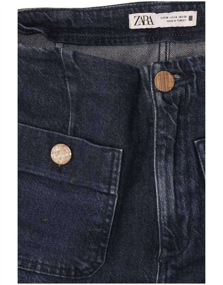 Zara Vaqueros Bootcut Mujer EU 36 XS W26 L28 Azul Marino