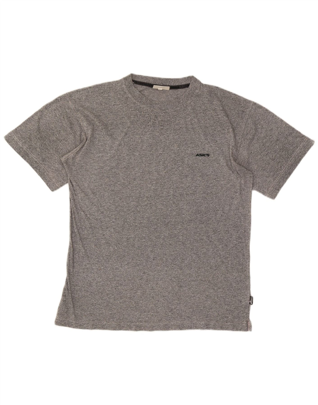 Asics - Camiseta para hombre, talla grande, algodón gris