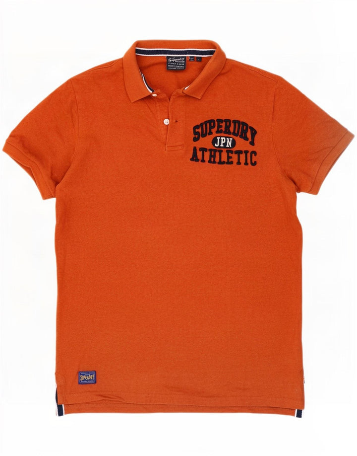 Superdry Polo Gráfico Para Hombre De Algodón Naranja Grande
