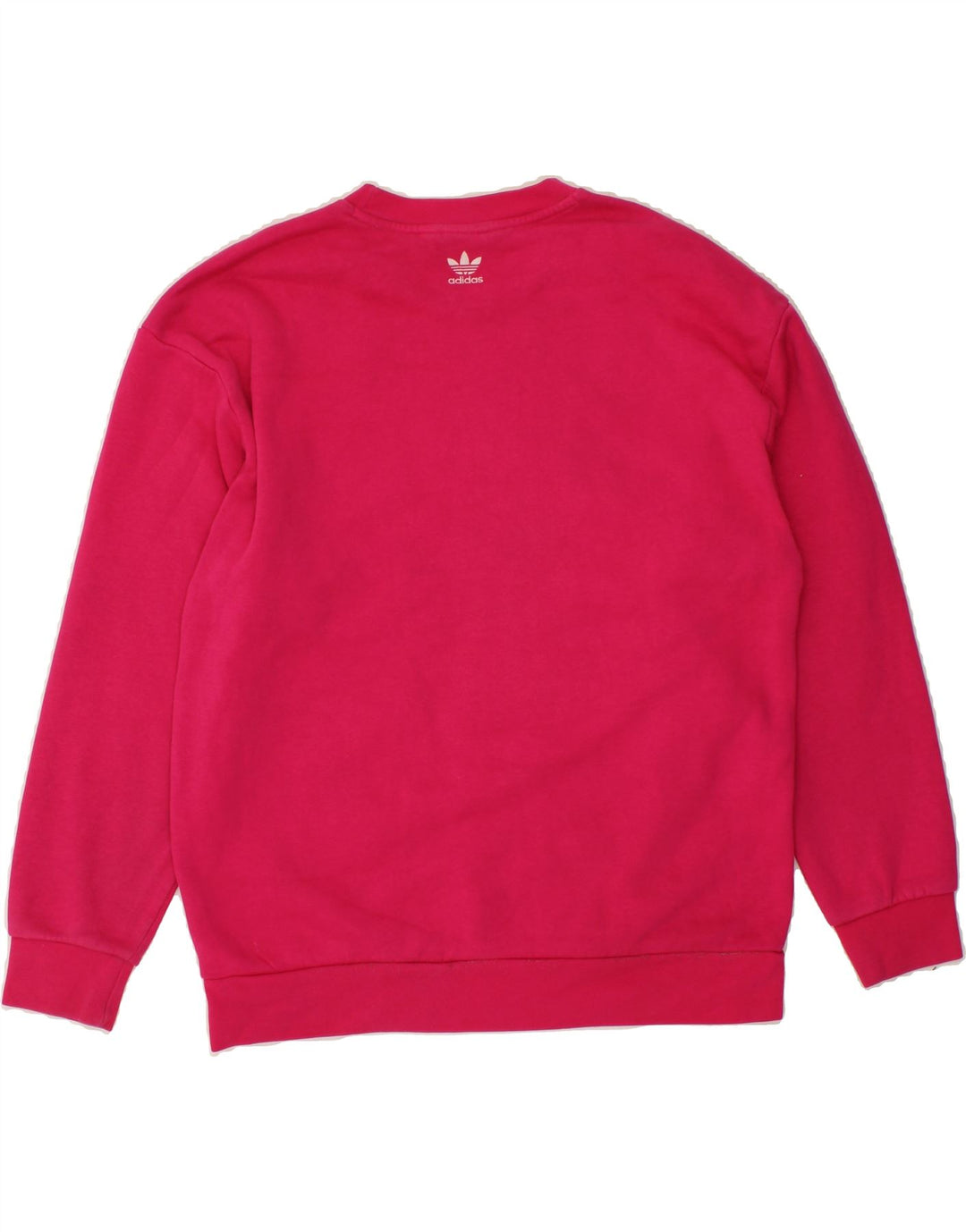 ADIDAS Womens Oversized Graphic Sweatshirt Jumper UK 8 Small  Pink Vintage Adidas and Second-Hand Adidas from Messina Hembry 
