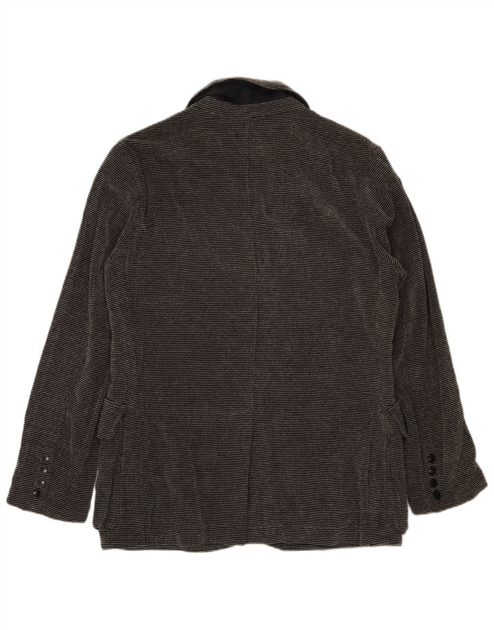 Kandis & Kandis Mann Chaqueta tipo blazer para hombre UK 38 Mediana negra a rayas