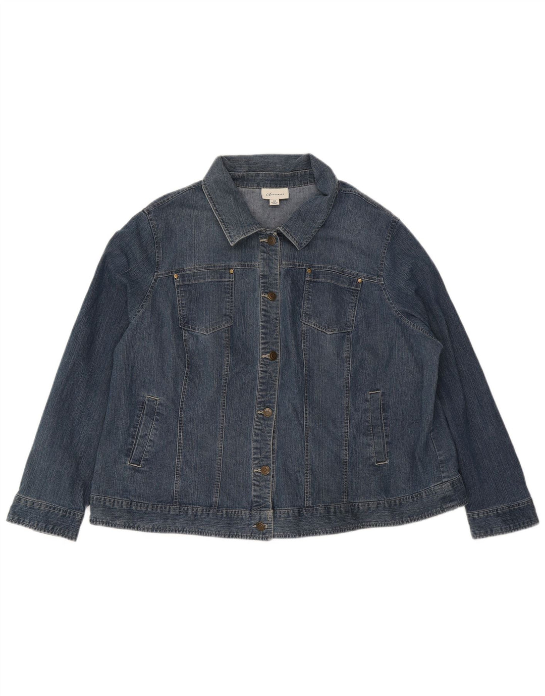 Marks & Spencer Chaqueta Vaquera Autograph para Mujer UK 20 2XL Algodón Azul