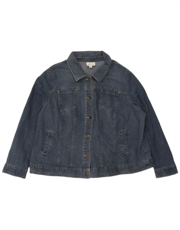 Marks & Spencer Chaqueta Vaquera Autograph para Mujer UK 20 2XL Algodón Azul