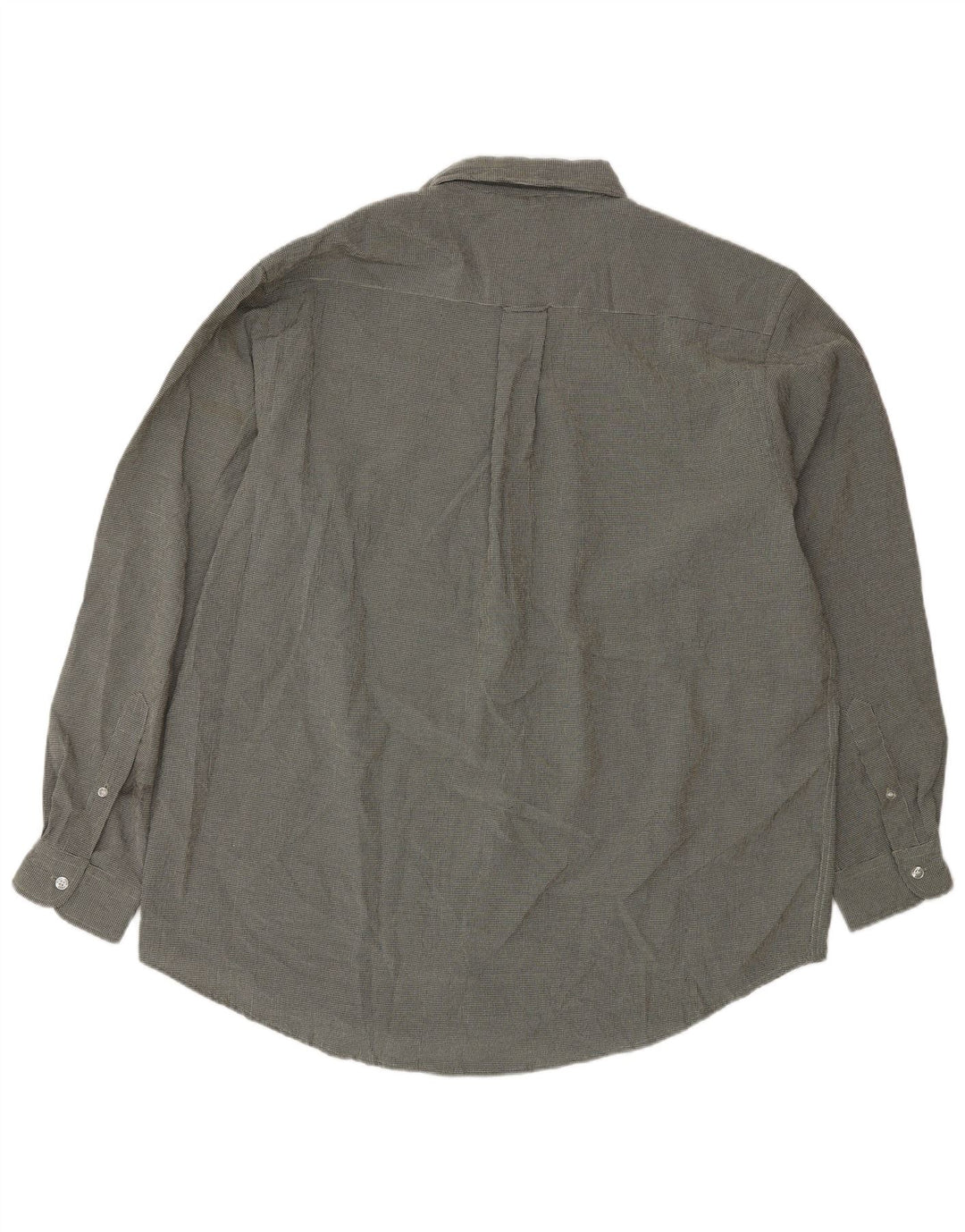 Nautica Camisa para hombre grande azul marino pata de gallo algodón clásico