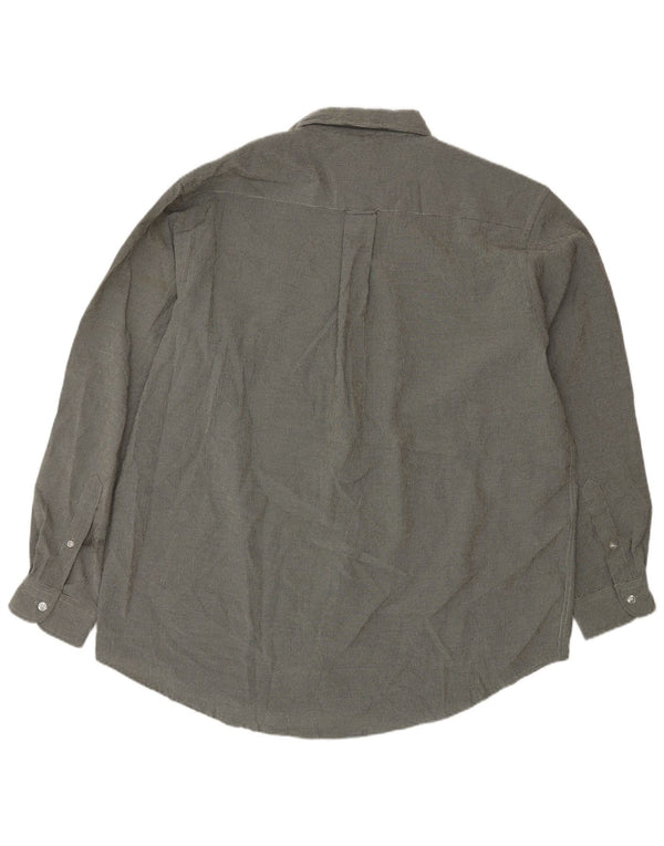 Nautica Camisa para hombre grande azul marino pata de gallo algodón clásico