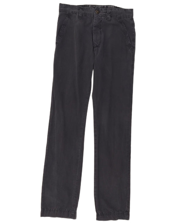 Murphy & Nye Pantalón chino recto para hombre W31 L33 Algodón azul marino