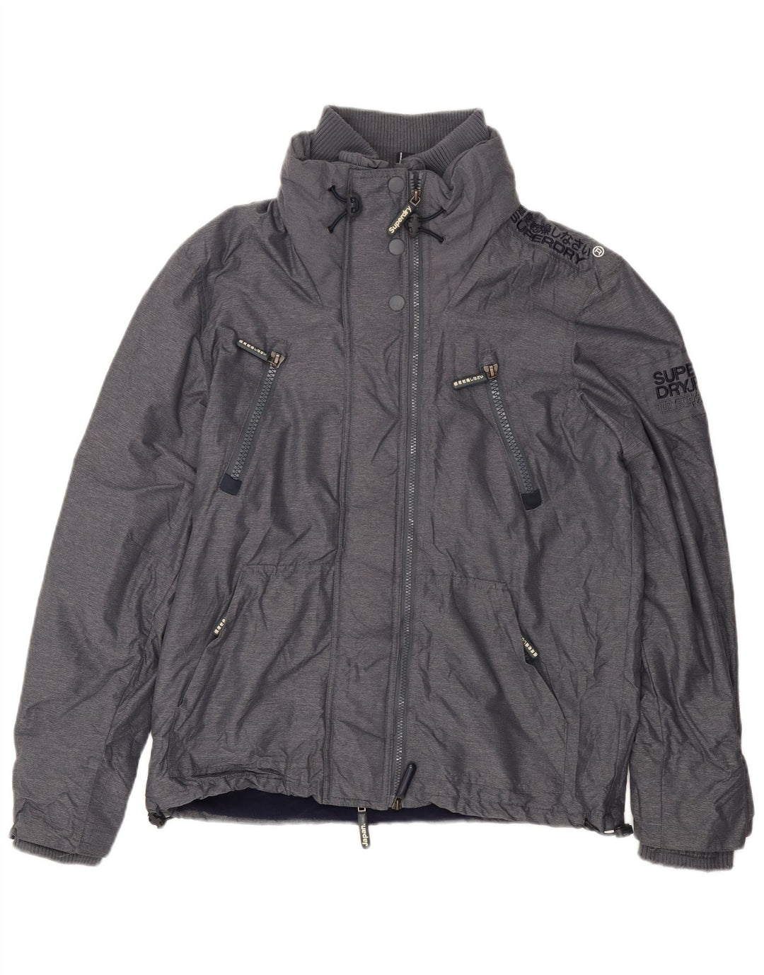 Superdry Chaqueta cortavientos gráfica para hombre UK 42 XL Poliéster gris