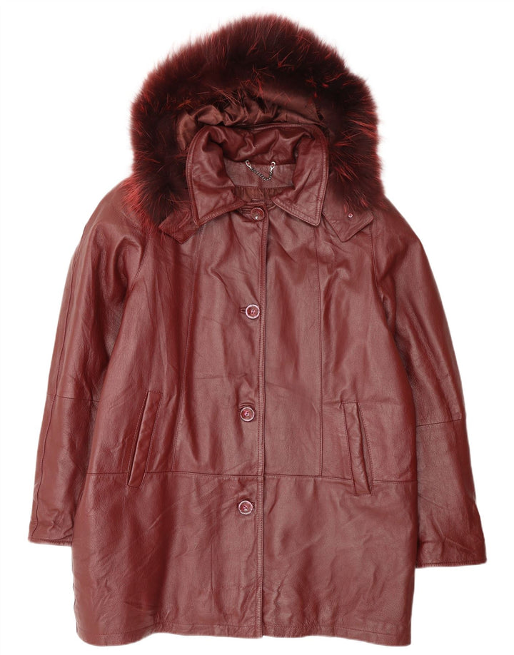 Abrigo Privilegi Mujer Oversize Con Capucha IT 42 Medium Borgoña