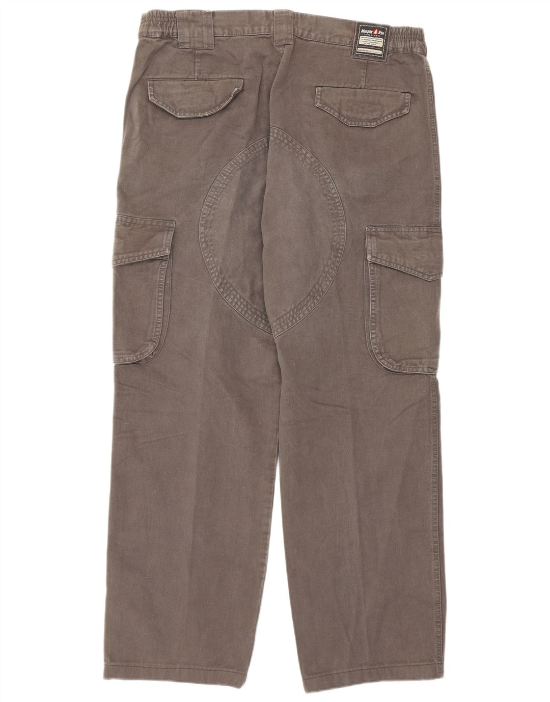 Murphy & Nye Pantalones cargo rectos para hombre W33 L28 Algodón gris
