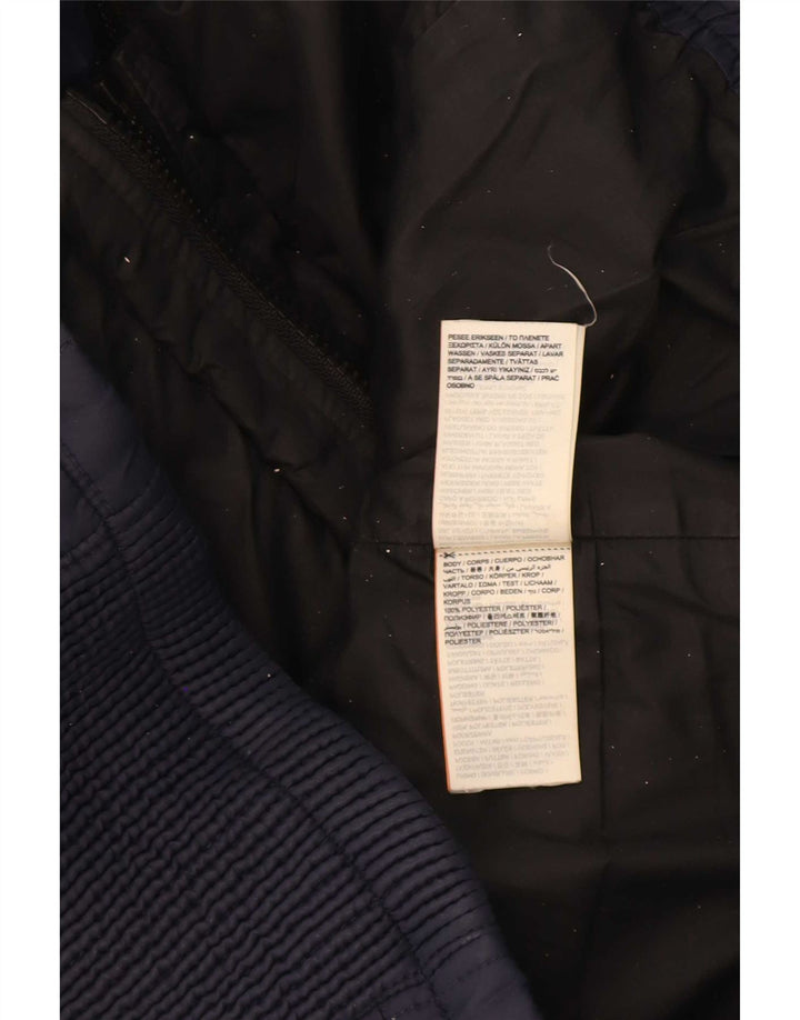 Superdry Chaqueta Acolchada Con Capucha Para Mujer UK 40 Mediano Azul Marino Poliéster