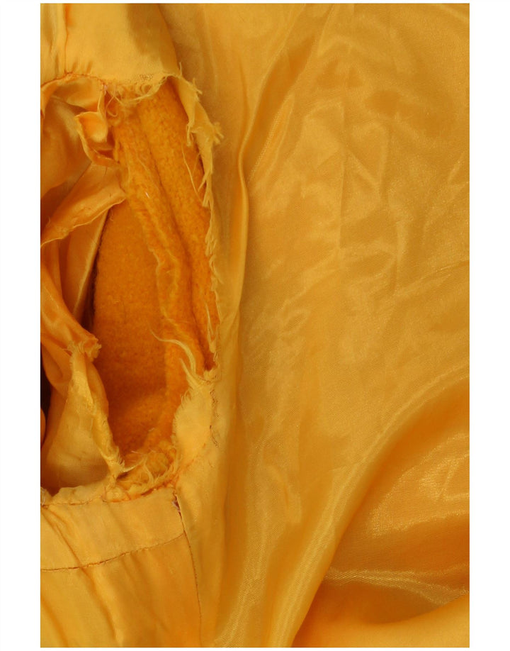 Vintage mujer abrigo Reino Unido 12 amarillo medio