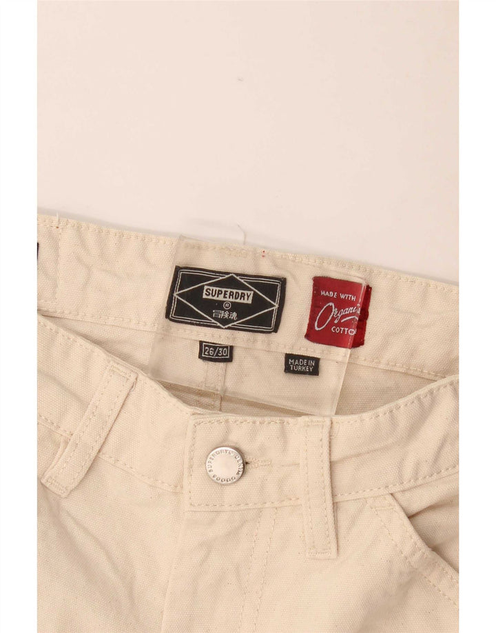 Pantalones Superdry Cargo Rectos Mujer W26 L30 Beige